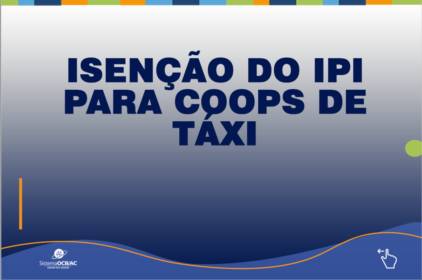 CFT aprova isenção do IPI para coops de táxi até 2026